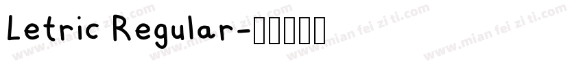 Letric Regular字体转换
